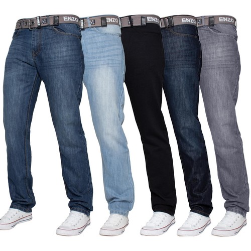 Enzo jeans mens straight - mens, leg