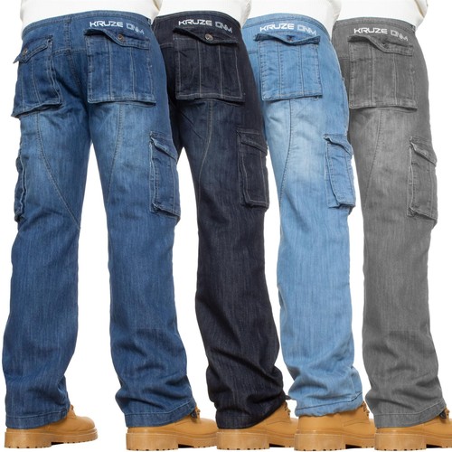 Kruze mens cargo jeans - cargo,