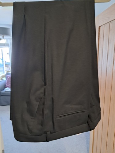 Black smart trousers size 46r - black,