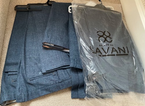 Cavani blue tweed mens - , carnegi